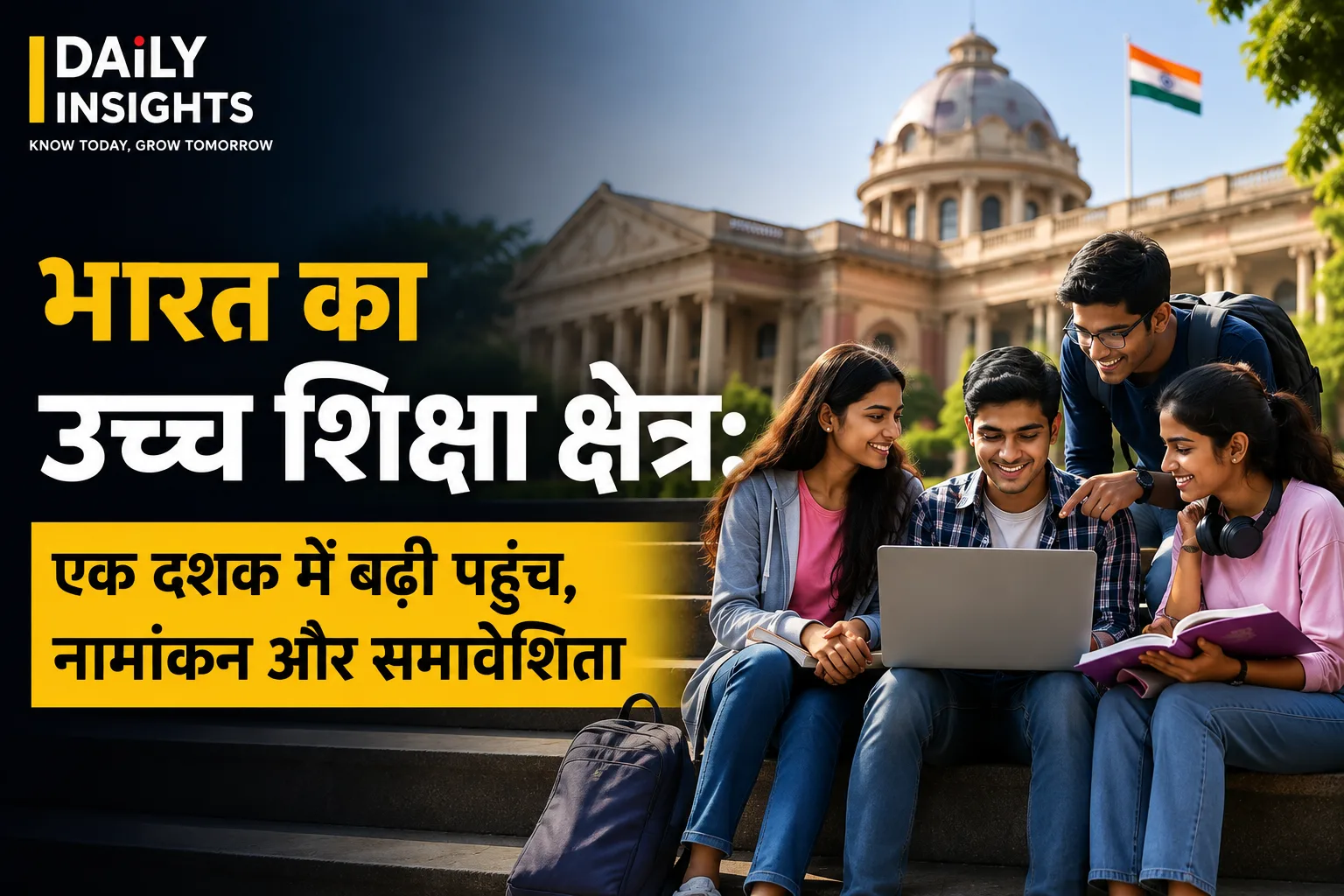 भारत के उच्च शिक्षा क्षेत्र में बढ़ती पहुंच और नामांकन