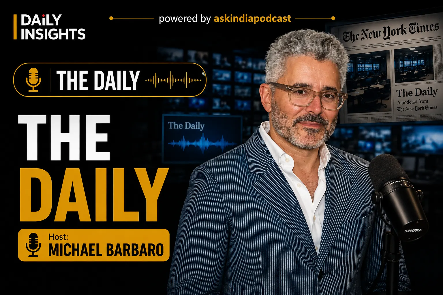 The Daily Podcast के होस्ट Michael Barbaro