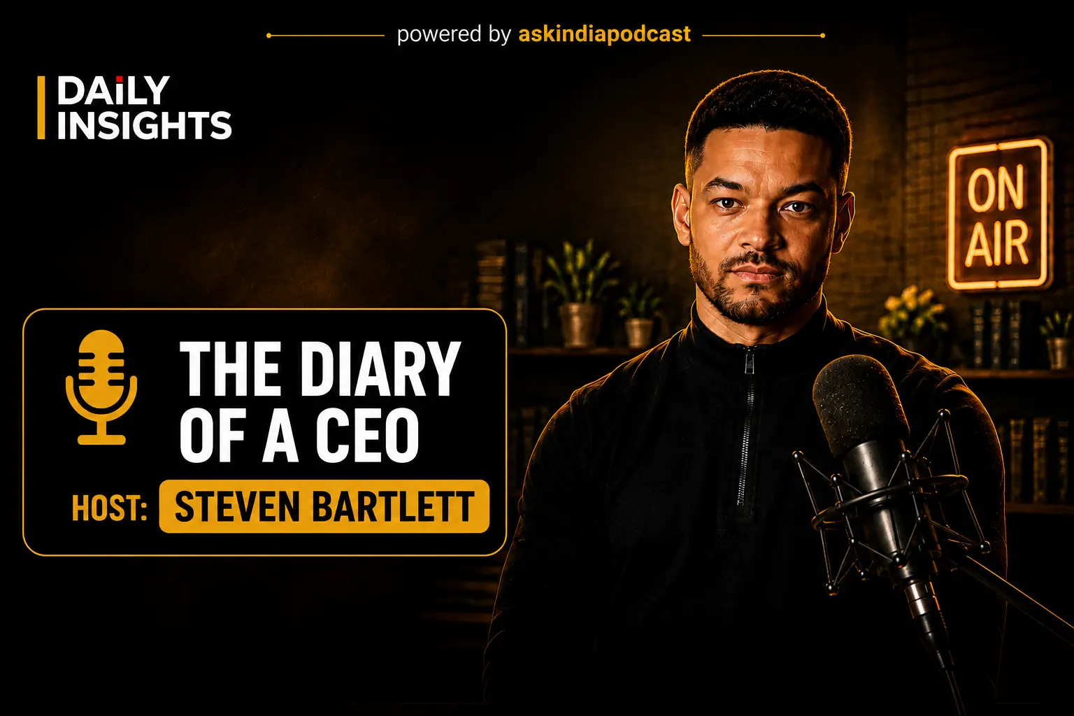The Diary of a CEO के होस्ट Steven Bartlett और 33 Laws of Business and Life