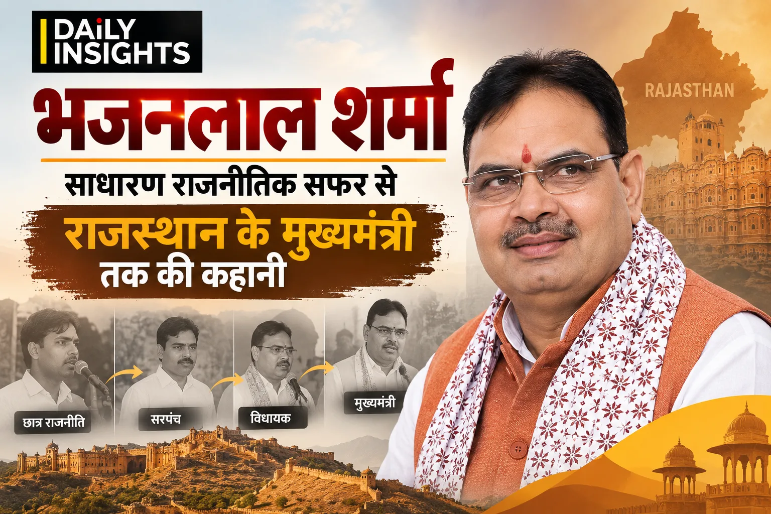 भजनलाल शर्मा: संगठन और जमीनी राजनीति से राजस्थान के मुख्यमंत्री तक का सफर