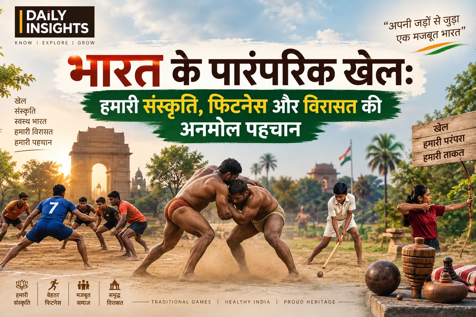 भारत के पारंपरिक खेल: हमारी संस्कृति, फिटनेस और विरासत की अनमोल पहचान