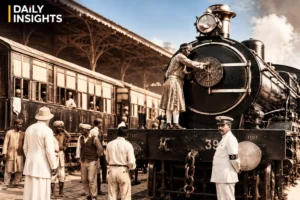 भारतीय रेलवे का इतिहास दर्शाती 1853 की पहली ट्रेन और भाप का ऐतिहासिक इंजन